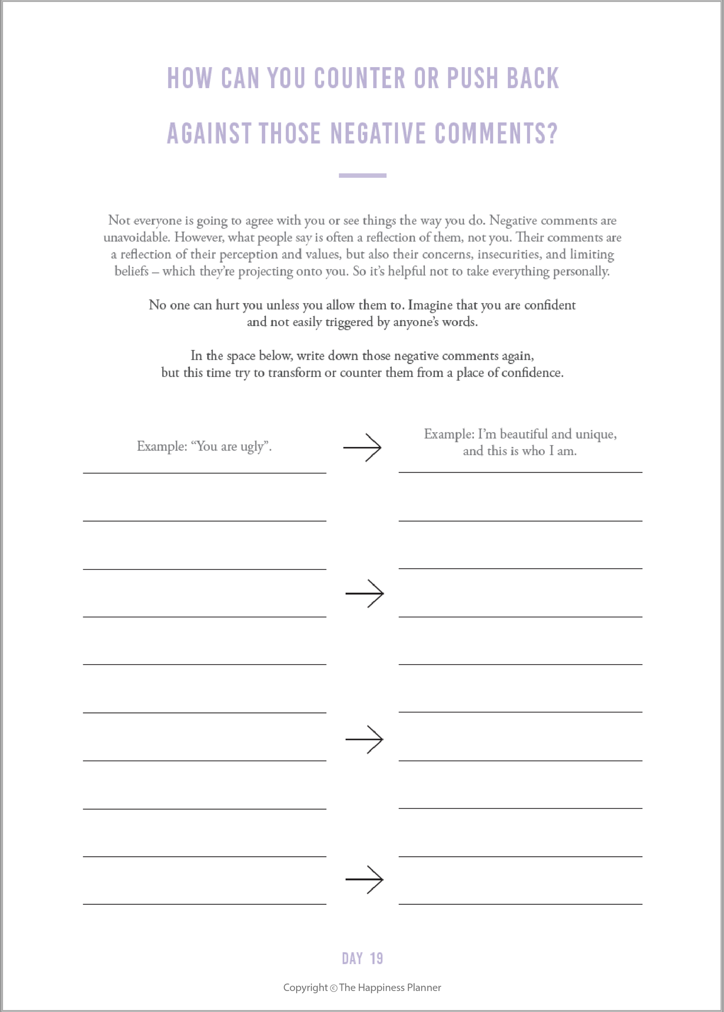 Custom Self-Esteem Journal