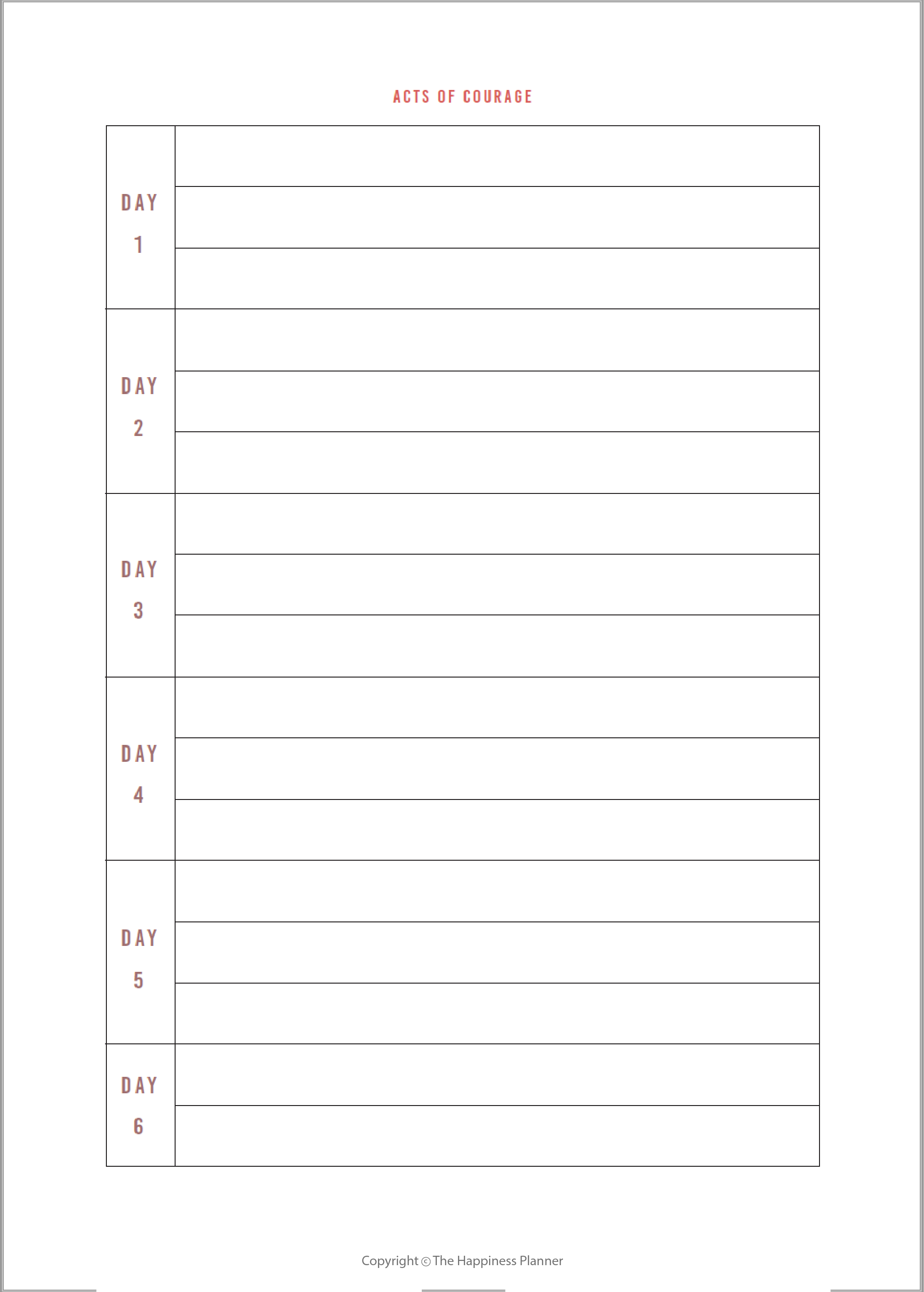 Custom Courage Journal