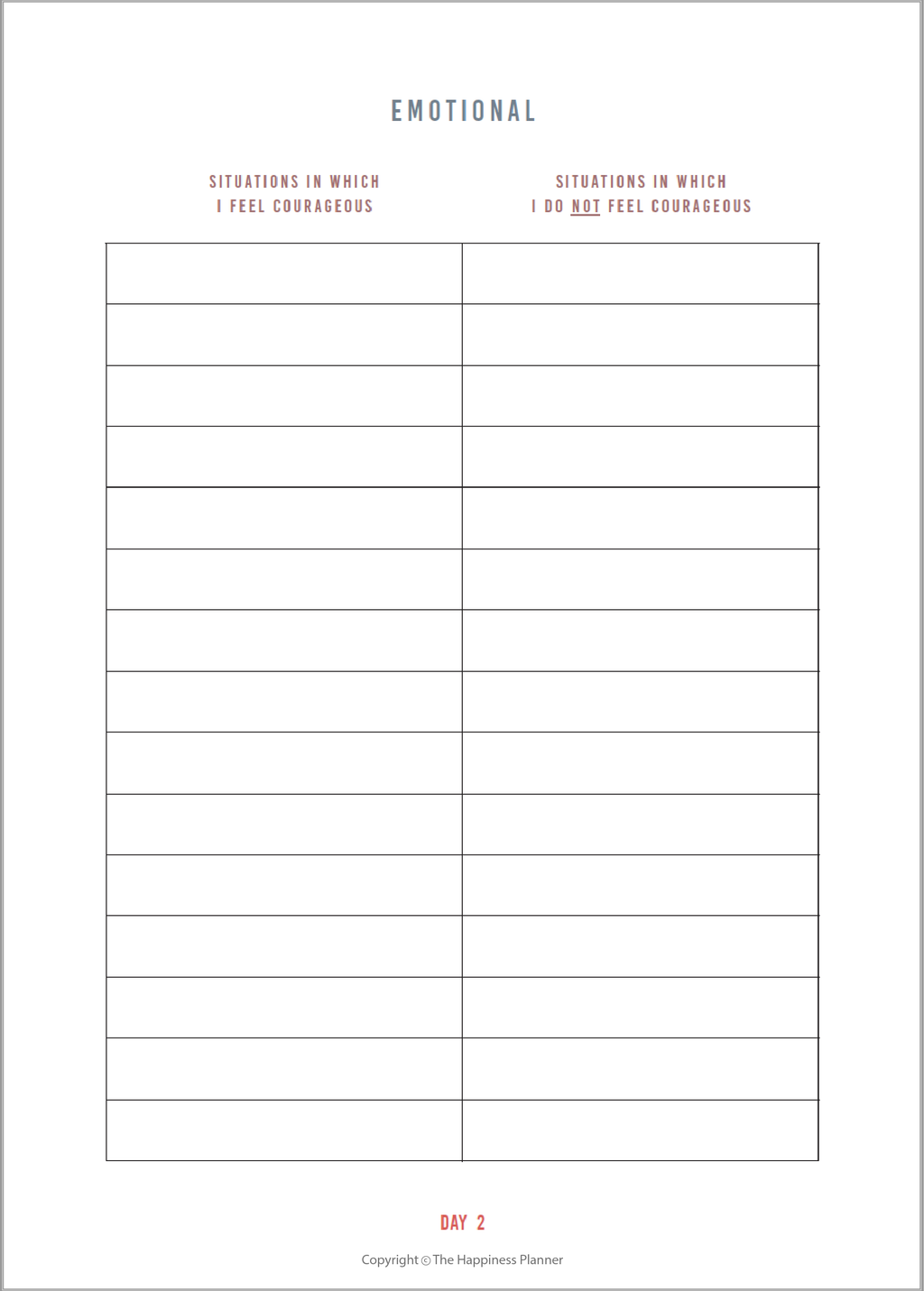 Custom Courage Journal