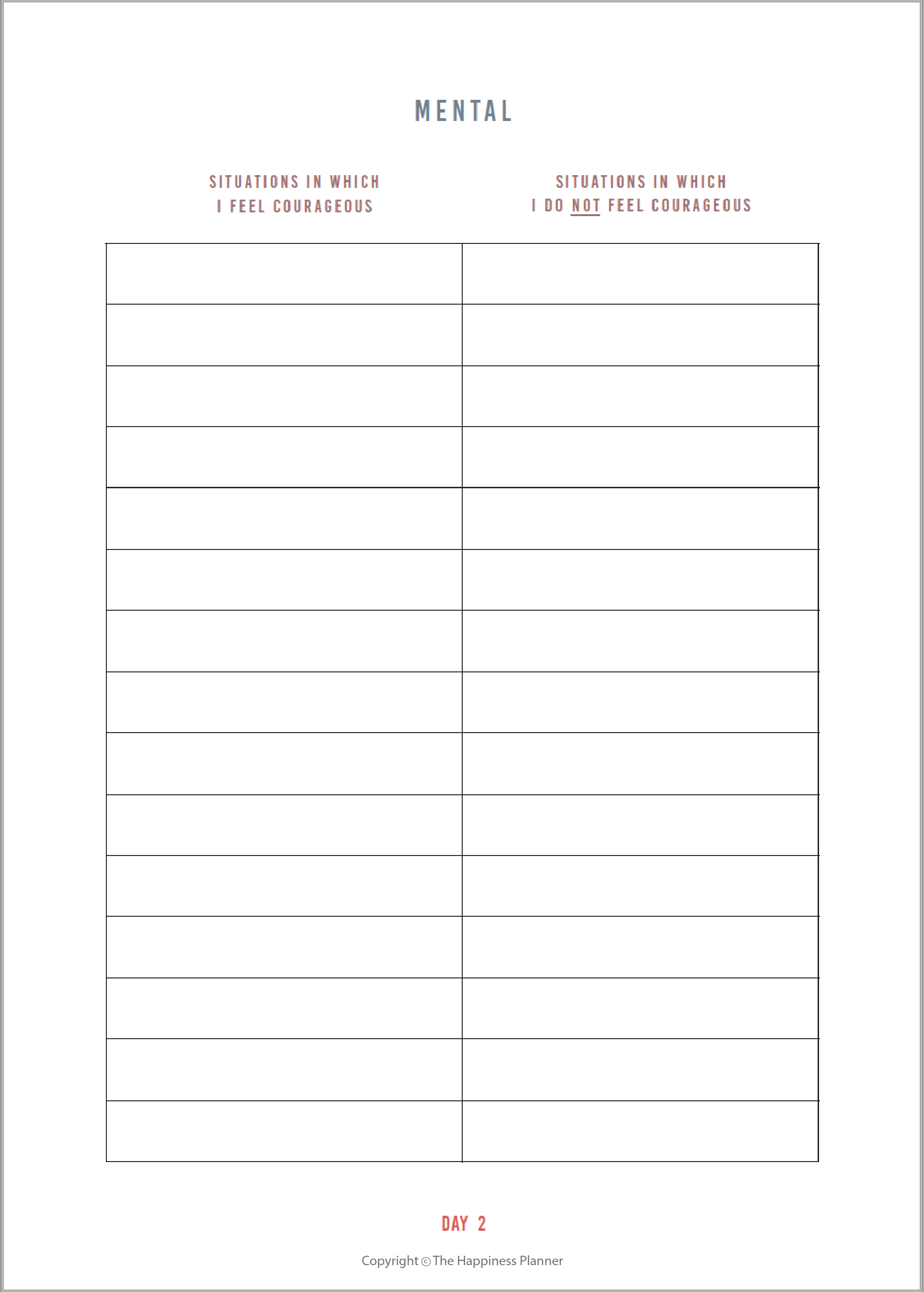 Custom Courage Journal