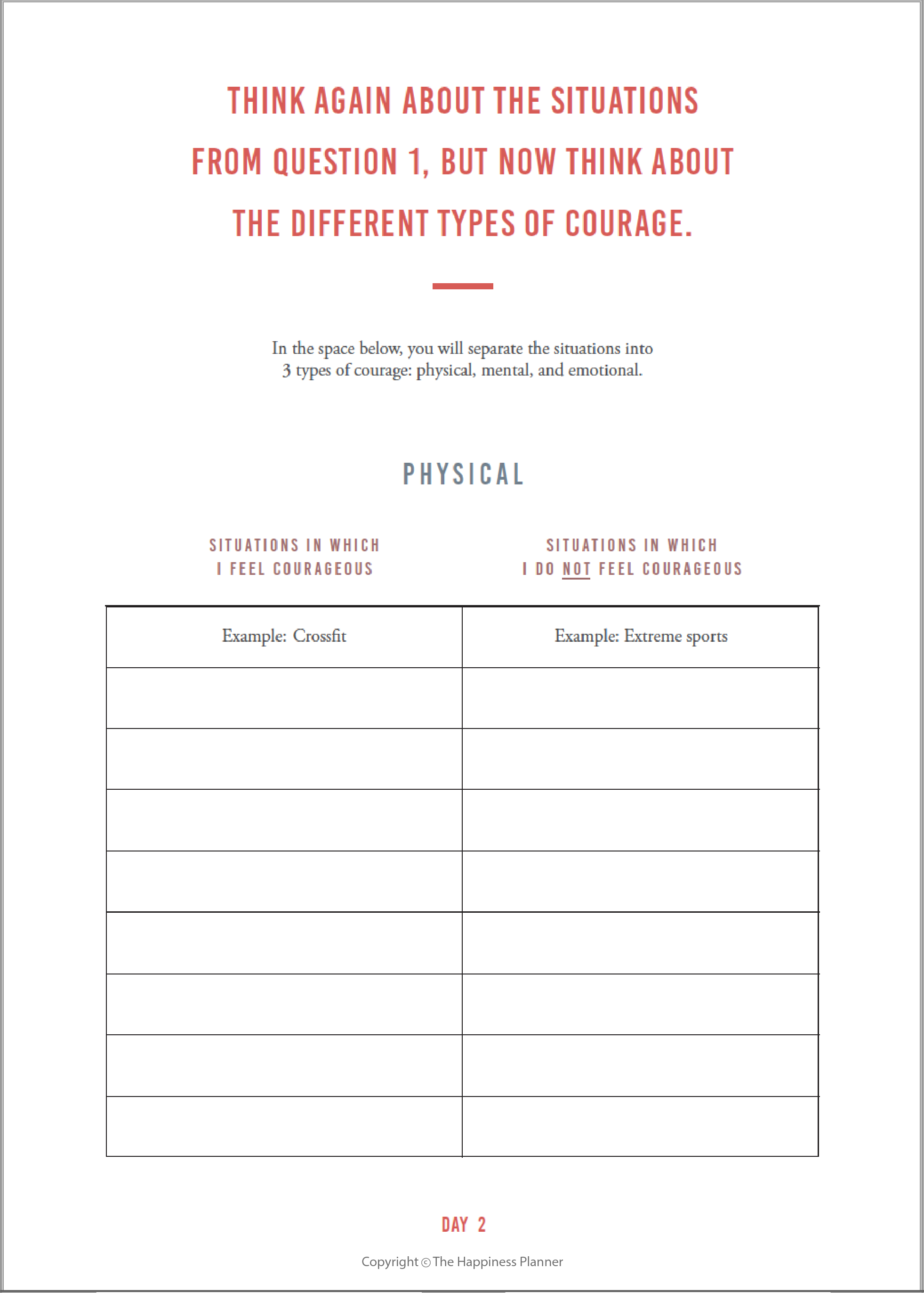 Custom Courage Journal