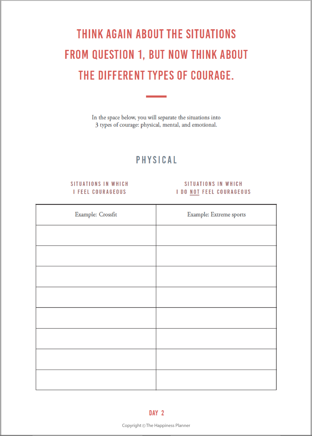Custom Courage Journal