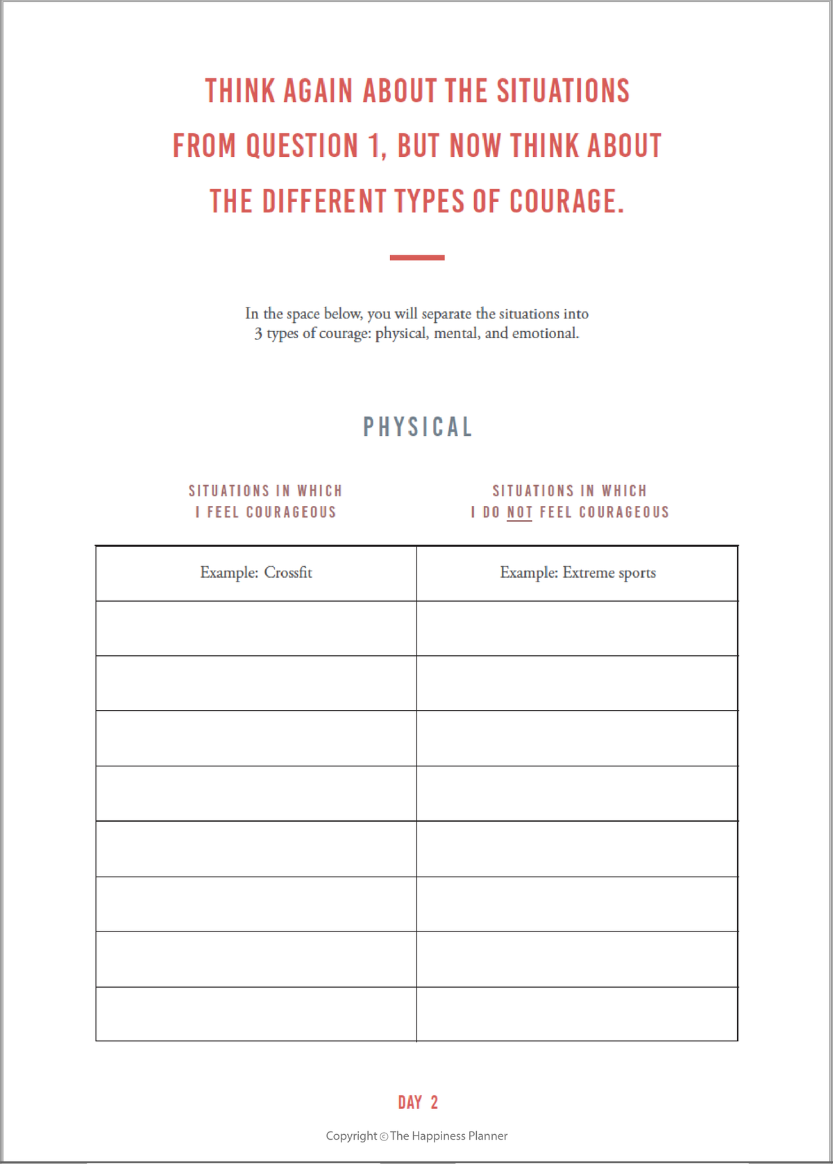 Custom Courage Journal