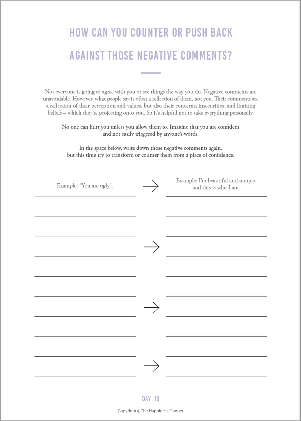 Custom Self-Esteem Journal