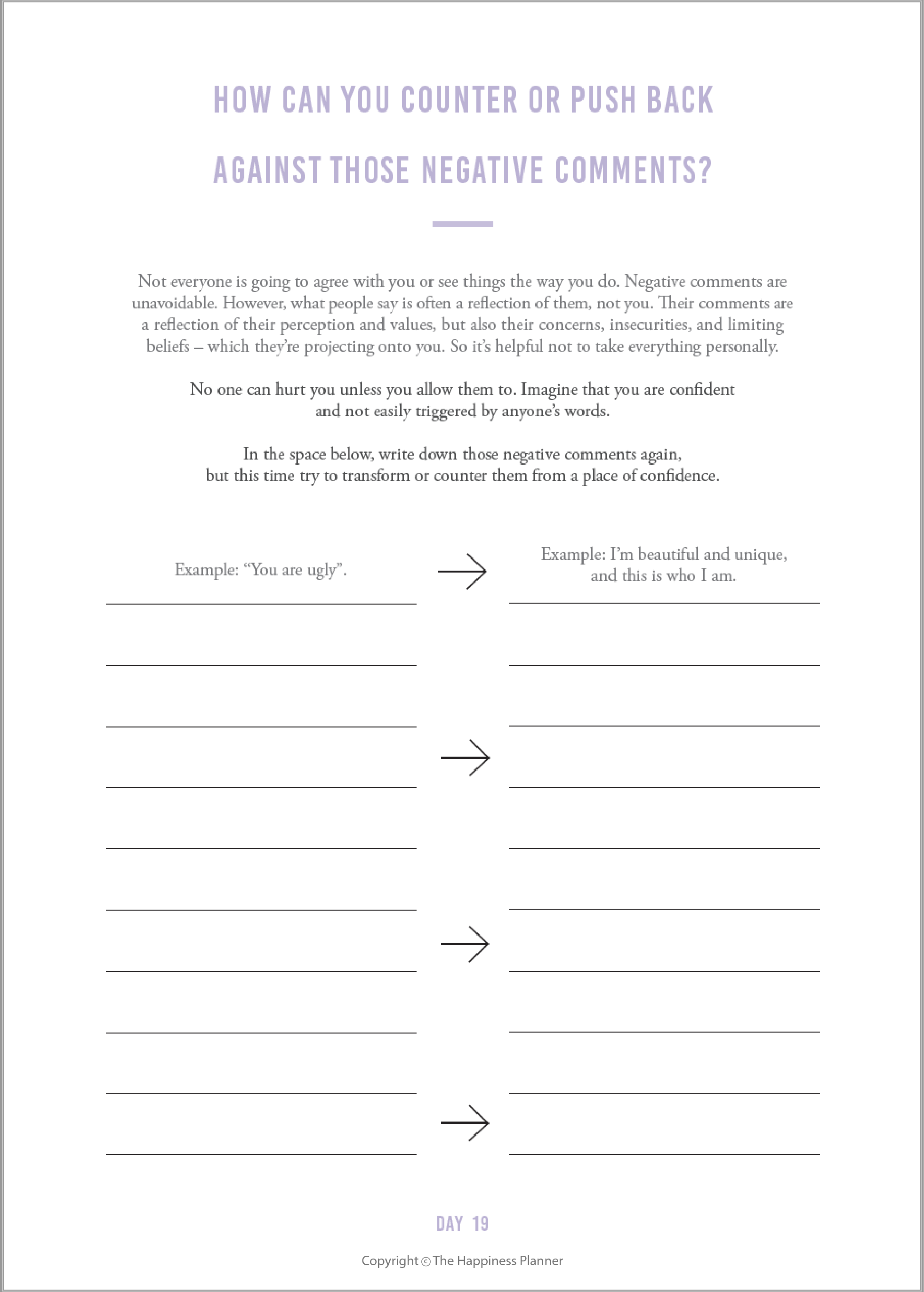 Custom Self-Esteem Journal