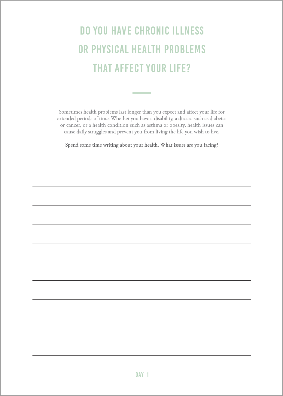 Custom Health Journal