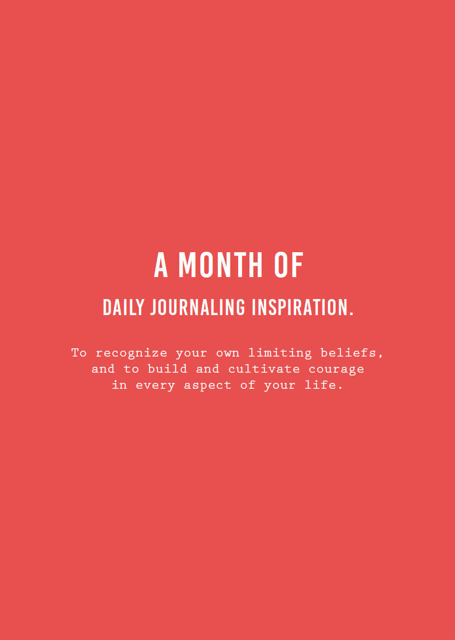 Custom Courage Journal