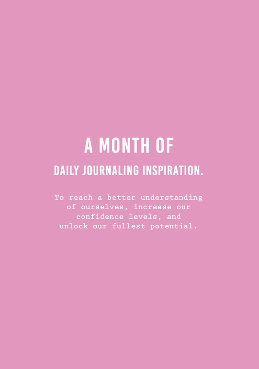 Custom Confidence Journal
