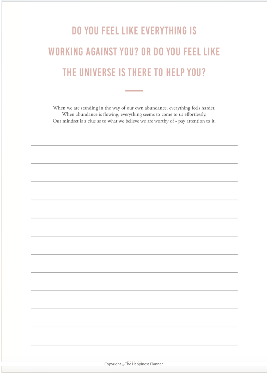 Custom Abundance Journal