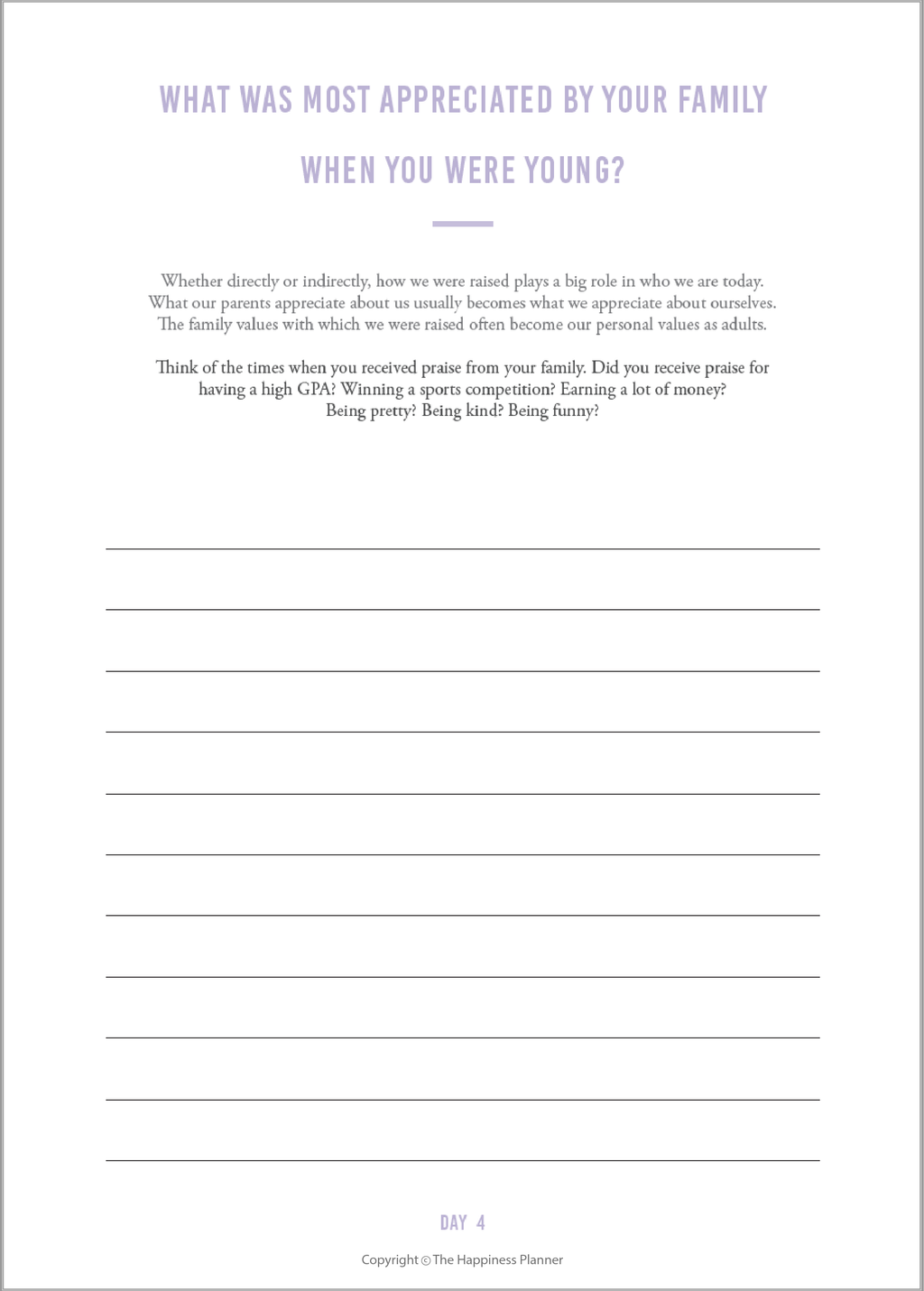 Custom Self-Esteem Journal